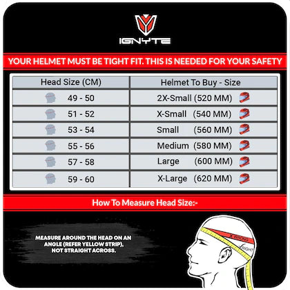 Ignyte IGN-4 Trever ISI / DOT Certified Double Visor Full Face Helmet Outer Anti-Fog Clear Visor and Inner Smoke Sun Shield
