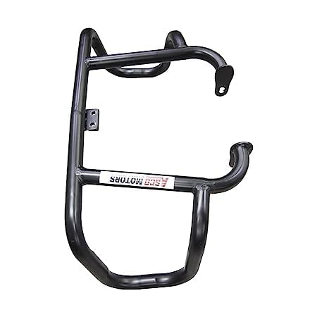 Asco Motors Leg Guard Compatible and for Royal Classic, Standard Enfield (2022-2025) & Meteor (2021-2025) Stainless Steel Black 2-Bend Airfly Black Leg Guard for Your RE Meteor and Royal Classic.