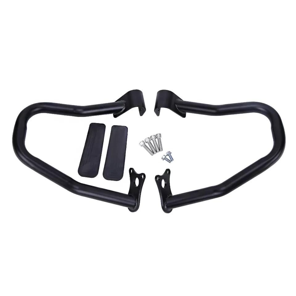 Asco Motors Gloss Black Engine Guard Protector Highway Crash Bars Compatible with 2015-2021 Indian Scout Scout Sixty Scout Bobber