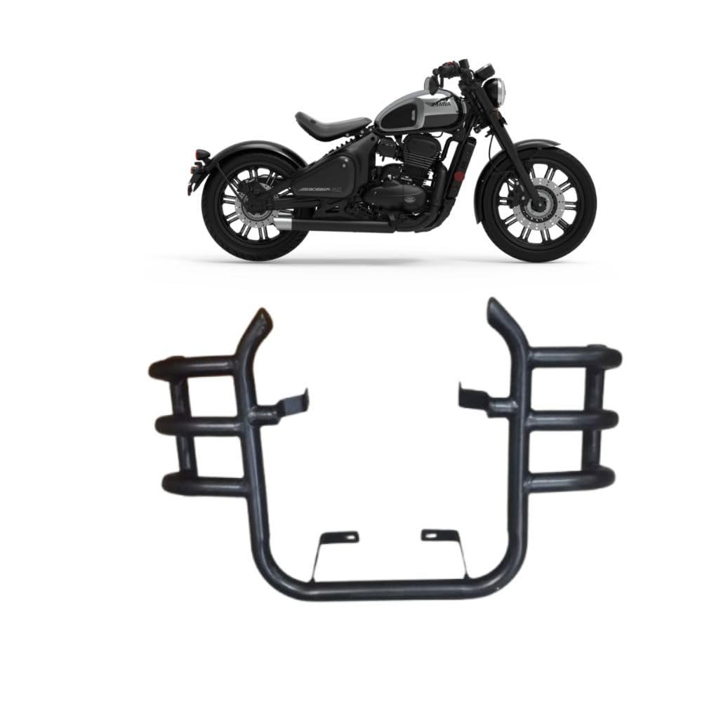Asco Motors Guard Compatible with Jawa 42 FJ Motorcycle | 3 Rod Airfly Crash Guard | Compatible for Jawa 42 FJ, Jawa 42 2.1 and Jawa Classic Bikes for Model 2024 & Above