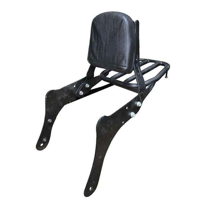 Detachable Rider Back Rest Sissy Bar with Comfortable Backrest Pad & Luggage Rack fit for Kawasaki Vulcan S