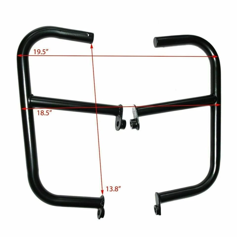 Asco Motors 1990427 Large Engine Guard, Compatible with Royal Enfield Interceptor 650 and Continental GT 650 Models.