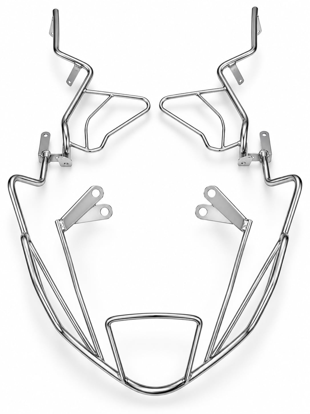 OEM Style Crash Guard Compatible with Fascino Scooter Heavy Duty Metal Body Guard | Premium Chrome Finish | Durable Scooter Accessory