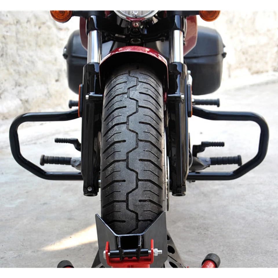 Asco Motors Gloss Black Engine Guard Protector Highway Crash Bars Compatible with 2015-2021 Indian Scout Scout Sixty Scout Bobber