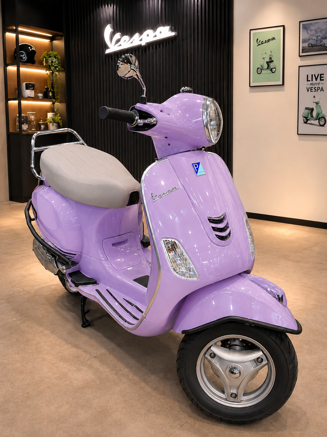 Vespa 150 Premium Accessories Kit | Heavy Duty Metal Build | Matte Black Powder Coated Finish | Stylish Protection & Touring Combo