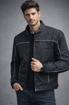 Riding Jacket for Royal Enfield Riders – Protective Motorcycle Jacket with Shoulder, Elbow & Back Guards