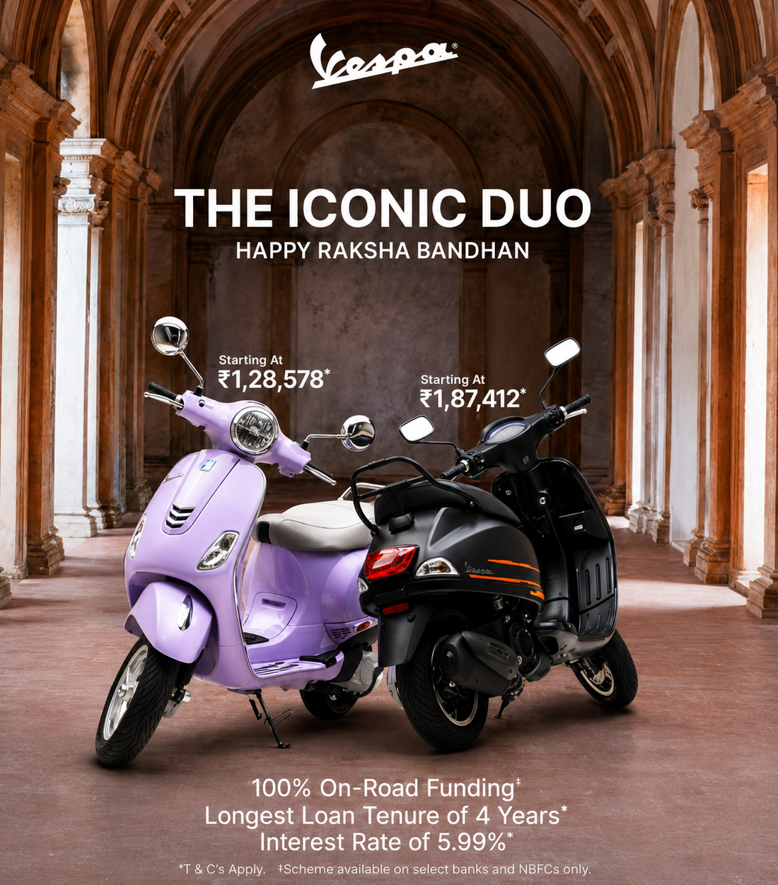 Celebrate the bond and discover the icon.   #Vespa #VespaIndia #RakshaBandhan