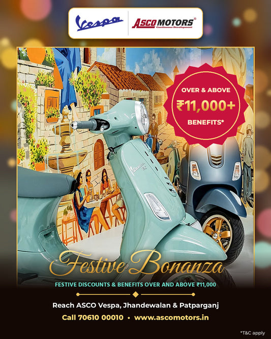 Vespa festive offers at ASCO Vespa