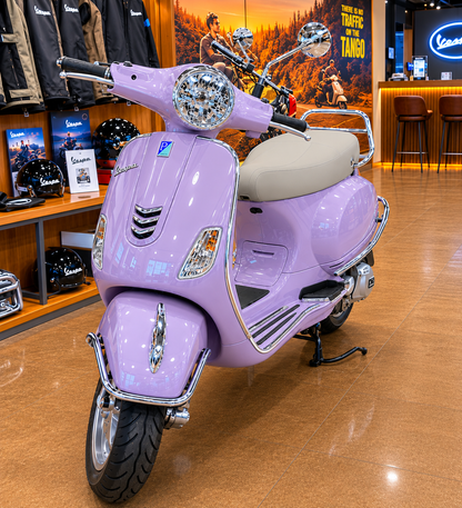 Vespa 150 Premium Accessories Kit | Heavy Duty Metal Build | Chrome Mirror Finish | Stylish Protection & Touring Combo
