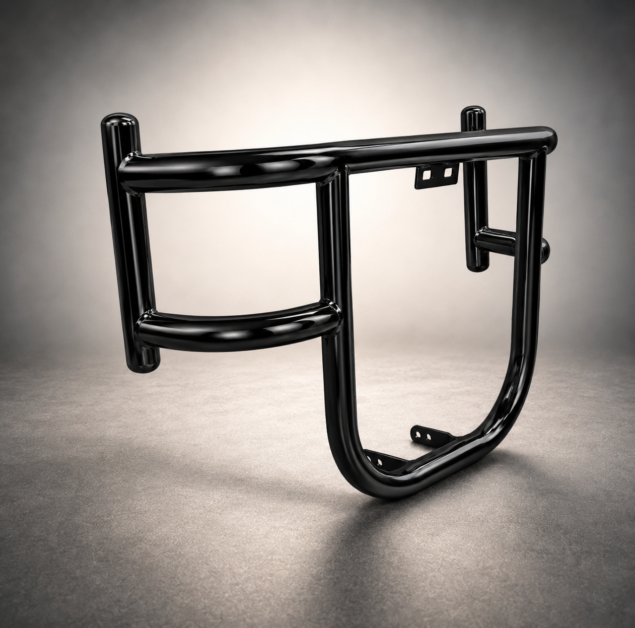 Airfly 1.5 Inch Leg Guard for Royal Enfield Classic BS3/BS4, Standard, Electra & Thunderbird | Heavy Duty Crash Guard Matte Black
