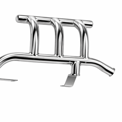Engine Guard / Leg Guard 3 Bend (1.25 Inch) Heavy-Duty Stainless Steel – Compatible with All Jawa Models (2025–2026) | Fits 42, 42 FJ, Perak, Bobber & Classic 350 | Premium Chrome Finish Crash Guard
