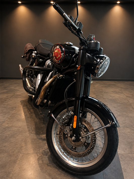 BSA Goldstar 650 Heavy Duty Leg Guard | Premium Black Finish Crash Guard Protector for BSA Gold Star 650 Motorcycle Accessories
