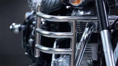 Airfly (1.25 INCH) Engine Guard/leg guard For Royal Enfield Battalion Black, Meteor 350, Classic 350, Reborn 350 (Stainless Steel)