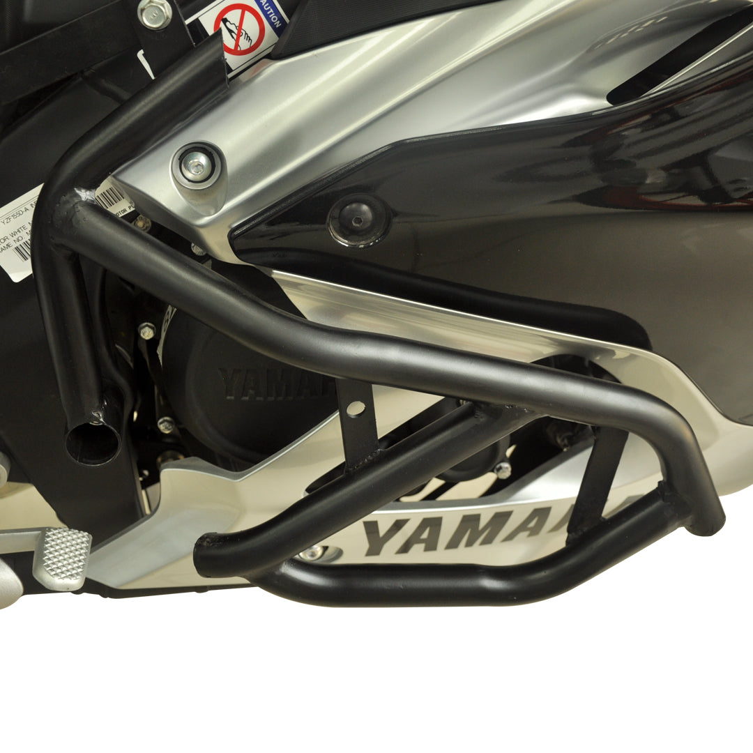 Heavy Quality Metal Crash Guard with Slider for Yamaha R15 V4, Black