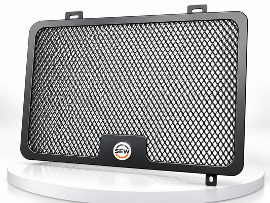 Radiator Guard Compatible with Aprilia RS 457 | Heavy-Duty Metal Mesh Protection | Premium Black Finish | Durable Radiator Protector