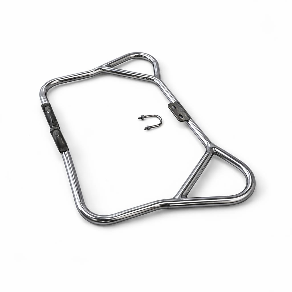 Heavy Duty Army Crash Guard / Leg Guard for Royal Enfield Classic 350, Royal Enfield Bullet 350 & Royal Enfield Standard 350 – Premium Stainless Steel Build | Strong Protection | Bulky Army Style Design