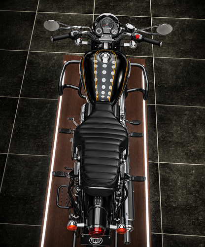 Airfly EVO Engine Guard & Leg Guard for Royal Enfield Bullet 350 Standard, Battalion Black & Military Black | Heavy Duty CRC Steel Build | Matte Black Powder Coated Finish | Premium Bike Protection
