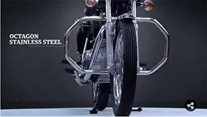 Heavy Duty Stainless Steel Crash Guard / Leg Guard for Royal Enfield Bullet Classic 350/500, Standard 350/500 & Electra 350 – Direct Fit