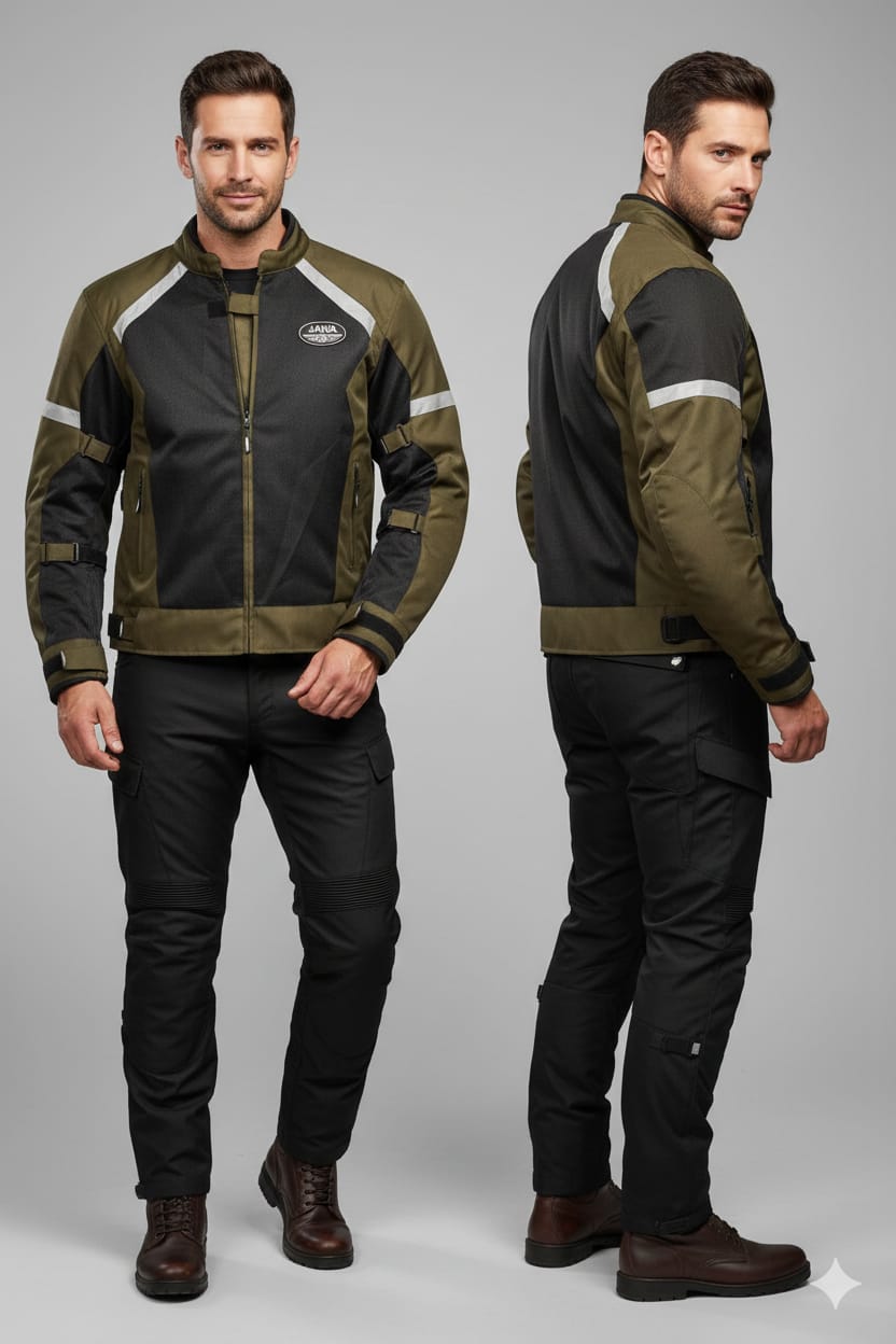 Jawa Riding Jacket for Men – Protective Motorcycle Jacket with Safety Guards