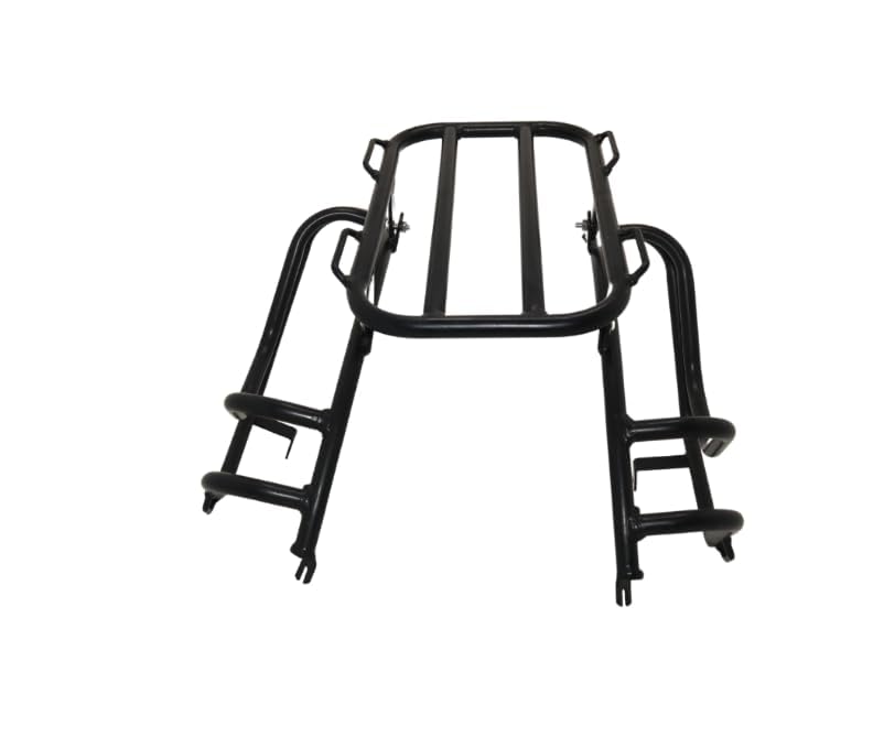 Premium Top Carrier with Saddle Stay for Compatible for (2024-26) Jawa Perak & Jawa 42 Bobber | Heavy-Duty CRC Steel | High Load Capacity | Matte Black Finish