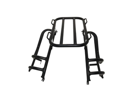 Premium Top Carrier with Saddle Stay for Compatible for (2024-26) Jawa Perak & Jawa 42 Bobber | Heavy-Duty CRC Steel | High Load Capacity | Matte Black Finish