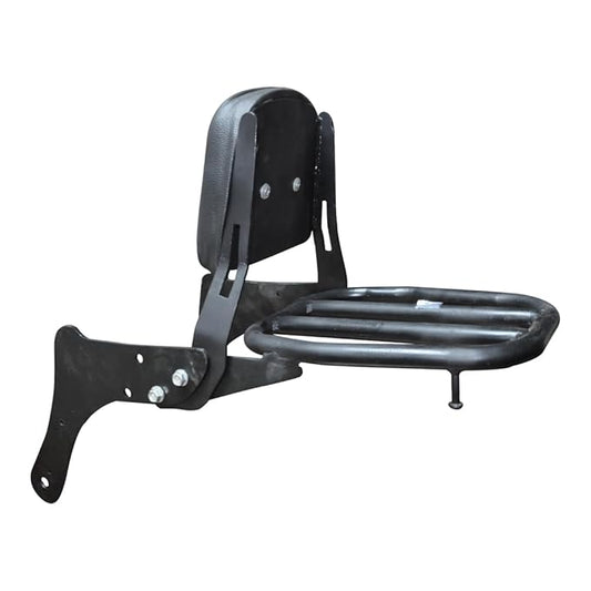 Detachable Rider Back Rest Sissy Bar with Comfortable Backrest Pad & Luggage Rack fit for Kawasaki Vulcan S