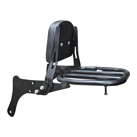 Backrest Sissy Bar with Comfortable Backrest Pad Luggage Rack fit for Kawasaki Vulcan S