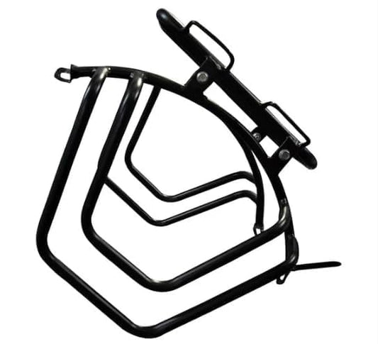 Premium Top Carrier with Saddle Stay for Compatible for (2024-26) Jawa Perak & Jawa 42 Bobber | Heavy-Duty CRC Steel | High Load Capacity | Matte Black Finish