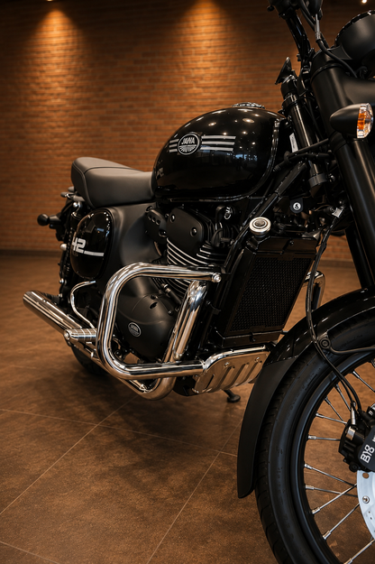 U-Type Engine Guard & Leg Guard for Jawa & Yezdi (2025-26 All Models) | Heavy Duty Crash Guard | Premium Chrome Mirror Finish | High-Strength Bike Protection
