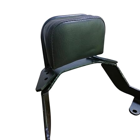 Carrier Backrest Support Pillion Black Cushion Compatible for Jawa 42