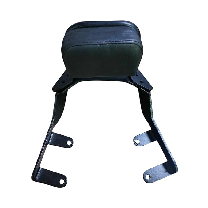 Carrier Backrest Support Pillion Black Cushion Compatible for Jawa 42