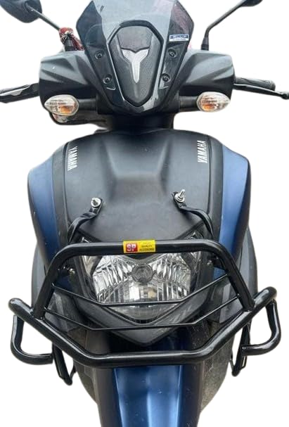 Asco Motors Crash Guard Crash Guard with Frame Slider Leg Guard Compatibility with for Yamha RAYZR BS6OE Type Perfect FITTMENT Heavy Quality Metal with Premium Powdered Coating