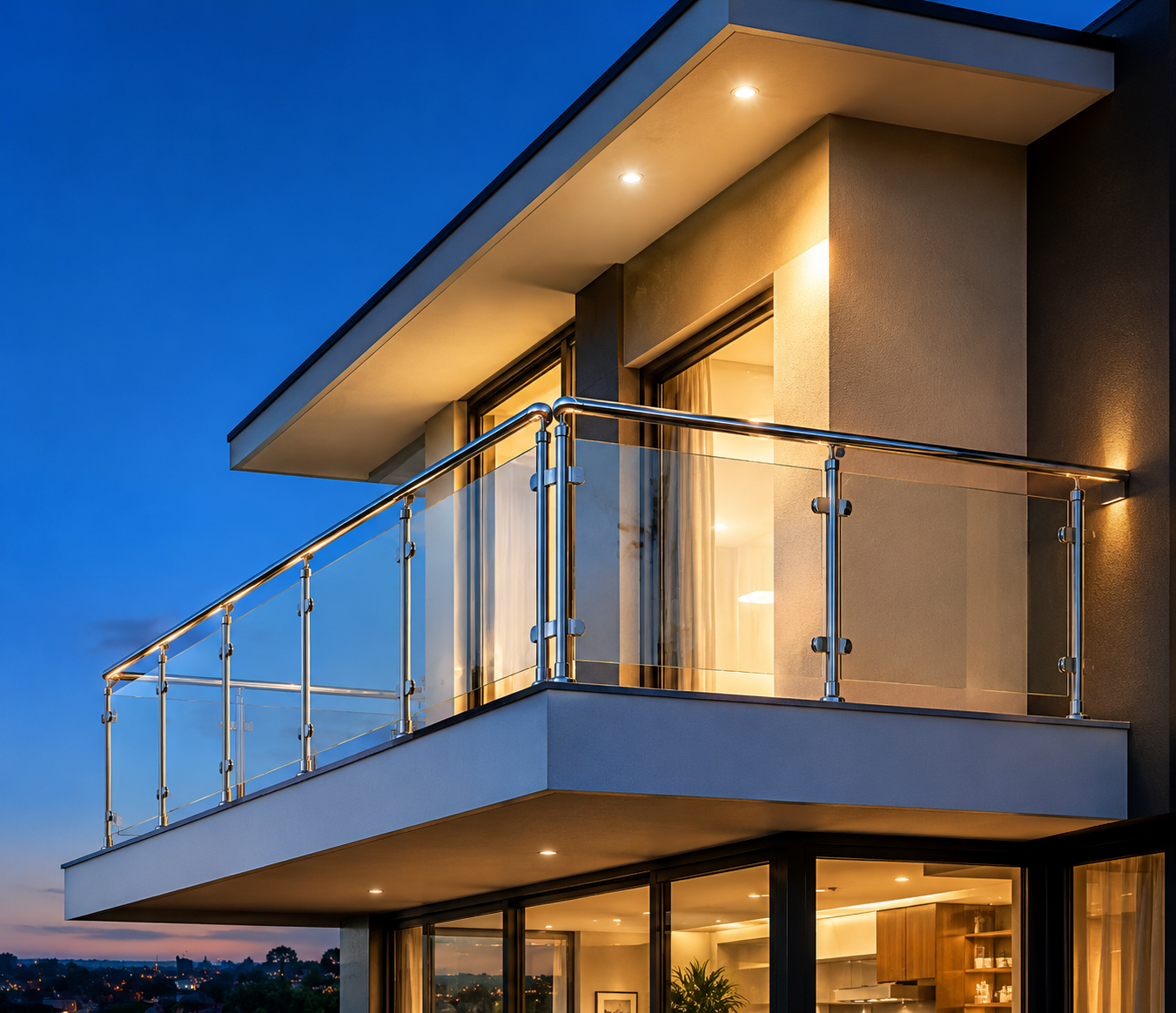 Premium Stainless Steel Pipe Bend Railings – Elegant Strength for Balconies, Staircases & Terraces