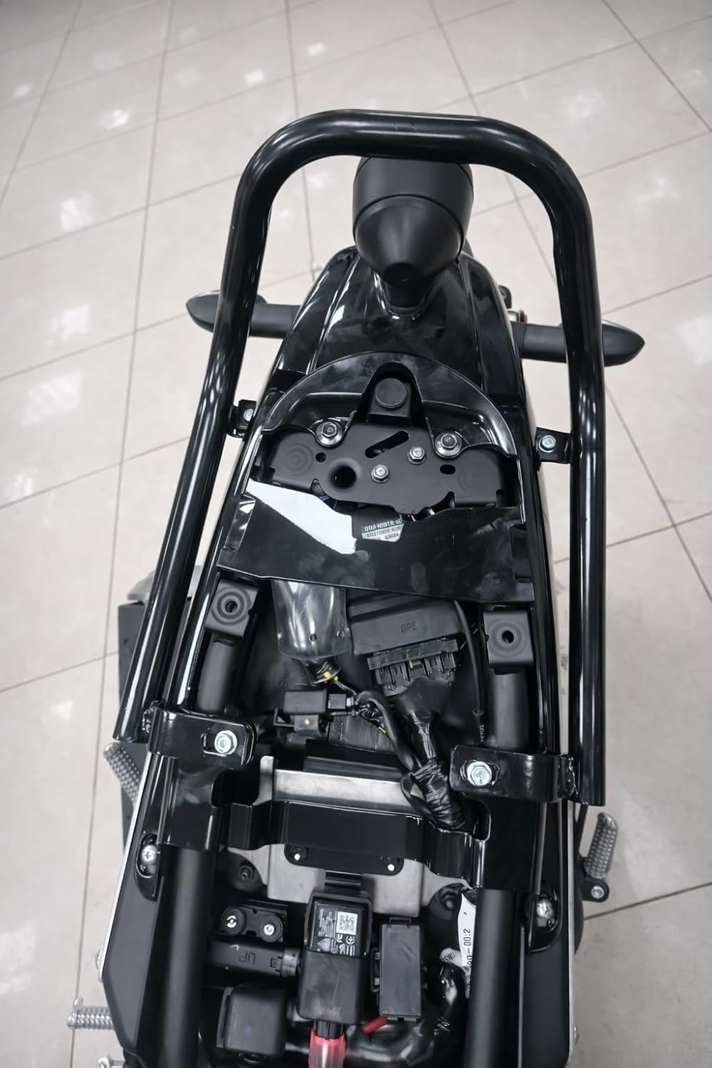 XSR 155 Backrest | Heavy Duty Pillion Backrest | Rear Back Support for XSR 155 | Strong Metal Build | Bike Comfort Accessories