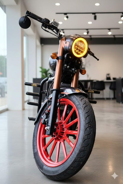 Matte Black 3-Rod Engine & Leg Guard – Compatible with Jawa (2025-26) Models (42, 42FJ, Perak, Bobber, Classic 350)