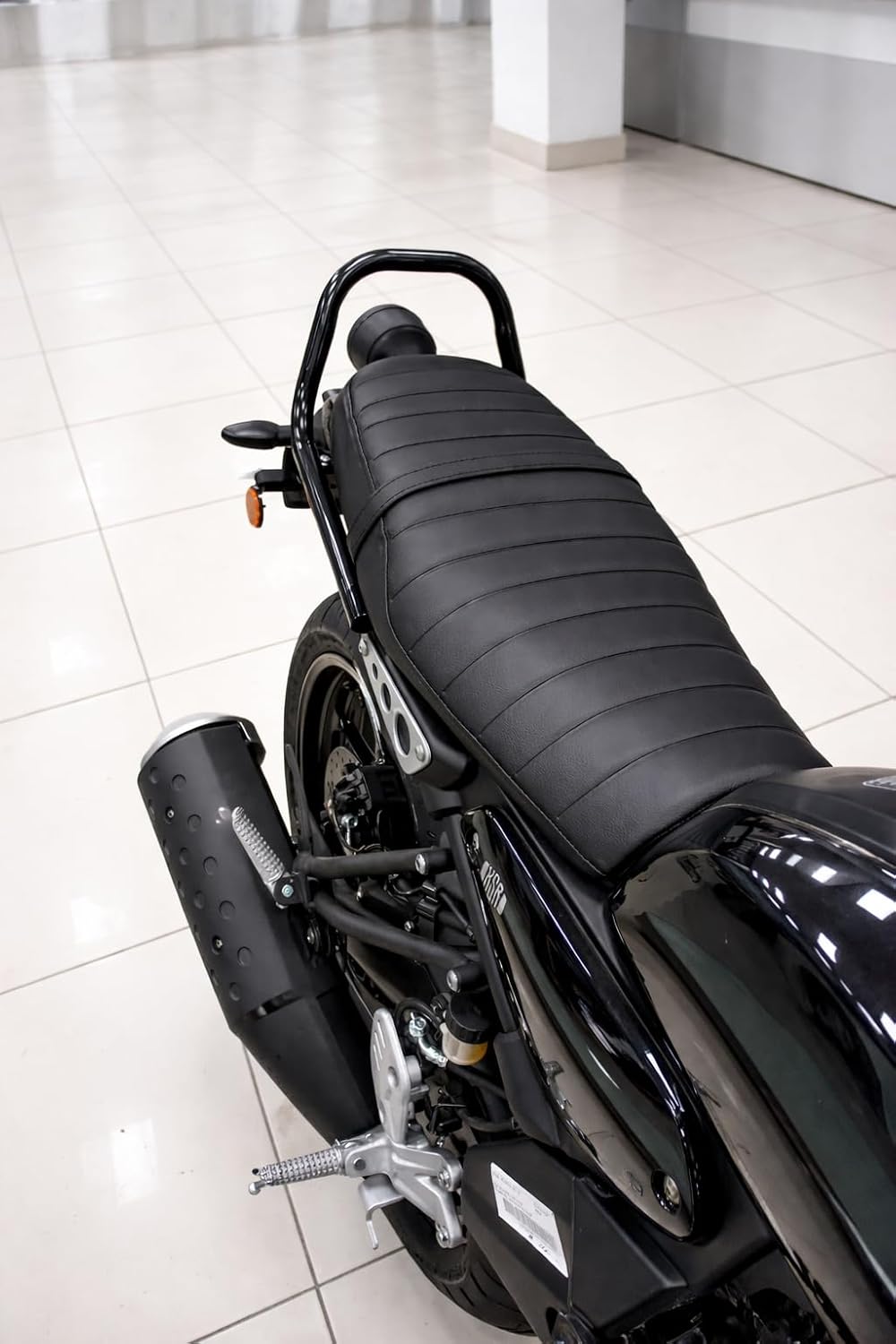 XSR 155 Backrest | Heavy Duty Pillion Backrest | Rear Back Support for XSR 155 | Strong Metal Build | Bike Comfort Accessories