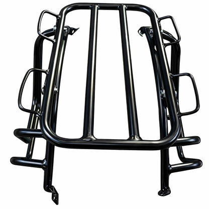Premium Top Carrier with Saddle Stay for Compatible for (2024-26) Jawa Perak & Jawa 42 Bobber | Heavy-Duty CRC Steel | High Load Capacity | Matte Black Finish