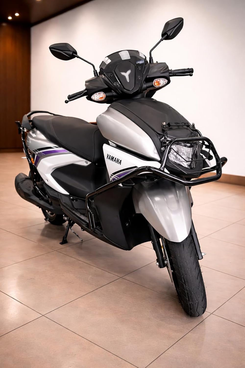 RayZR 125 Crash Guard | Heavy Duty Leg Guard | Engine Guard for RayZR Hybrid BS6 | Strong Metal Build | Scooter Protection Accessories