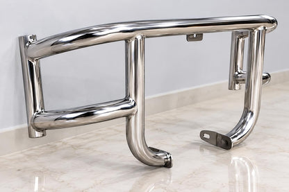 Airfly 1.5 Inch Heavy Duty Stainless Steel Leg Guard/Crash Guard Compatible with Meteor 350, Classic 350 & Bullet 350 – Premium Mirror Finish