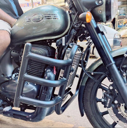 Engine Guard/Leg Guard 3 Bend (1.25 Inch) Heavy-Duty – Compatible with All Jawa Models (2025-2026) (42, 42 FJ, Perak, Bobber, Classic 350) – Matte Black Premium Finish
