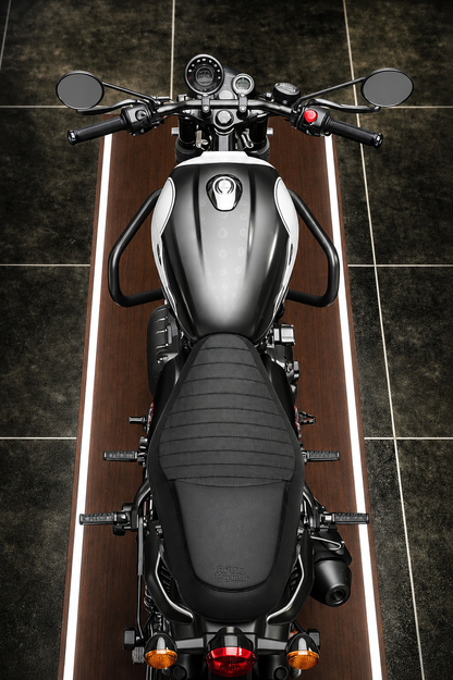 Hunter 350 Large Engine Guard / Leg Guard | Heavy Duty 1.25 Inch Thick Pipe | Matte Black Finish | Crash Protection for Royal Enfield Hunter 350 (2022-2026)