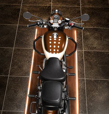 Octagone Leg Guard & Engine Guard for Royal Enfield Classic 350 (2022-2026) – Heavy Duty 1.25 Inch Crash Guard, Matte Black Finish | Compatible with Heritage Premium, Heritage Classic, Signals, Dark, Classic Chrome & Redditch