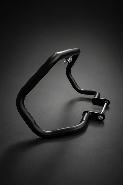 Hunter 350 Large Engine Guard / Leg Guard | Heavy Duty 1.25 Inch Thick Pipe | Matte Black Finish | Crash Protection for Royal Enfield Hunter 350 (2022-2026)