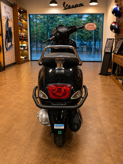 VESPA 125 Premium Accessories Kit | Heavy Duty Metal Build | Matte Black Powder Coated Finish | Stylish Protection & Touring Combo