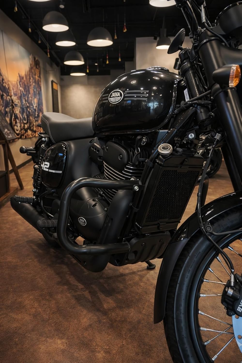 U-Type Engine Guard/Leg Guard Compatible with Jawa & Yezdi (2025–2026 All Models) – Heavy Duty Build | Premium Black Finish | High-Strength Crash Protection | Durable & Stylish Design