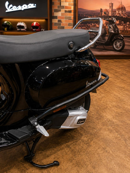 VESPA 125 Premium Accessories Kit | Heavy Duty Metal Build | Matte Black Powder Coated Finish | Stylish Protection & Touring Combo
