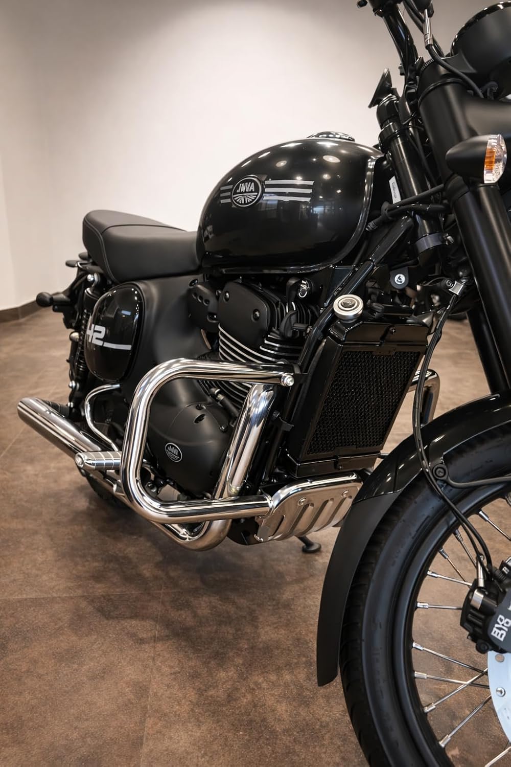 U-Type Engine Guard & Leg Guard for Jawa & Yezdi (2025-26 All Models) | Heavy Duty Crash Guard | Premium Chrome Mirror Finish | High-Strength Bike Protection