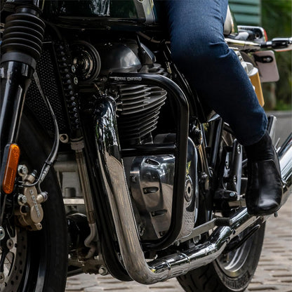 Asco Motors 1990427 Large Engine Guard, Compatible with Royal Enfield Interceptor 650 and Continental GT 650 Models.
