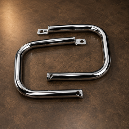 U-Type Engine Guard & Leg Guard for Jawa & Yezdi (2025-26 All Models) | Heavy Duty Crash Guard | Premium Chrome Mirror Finish | High-Strength Bike Protection