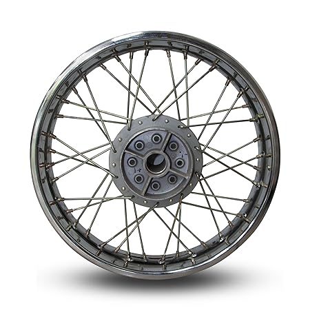 Wheel Set for Royal Enfield Classic 350/500 Thunderbird 350/500 Rear 18 Inches (Chrome)
